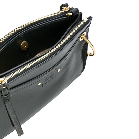 Chloe Roy Black Leather & Suede Small Crossbody - Picture 7 of 10